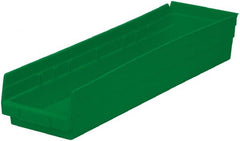 Akro-Mils - 321 Lb. Load Capacity, 23-5/8" Deep, Green Hopper Shelf Bin - 4" High x 6-5/8" Wide x 23-5/8" Long - Exact Tooling