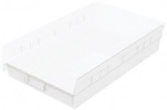 Akro-Mils - 292 Lb. Load Capacity, 17-7/8" Deep, Clear Hopper Shelf Bin - 4" High x 11-1/8" Wide x 17-7/8" Long - Exact Tooling
