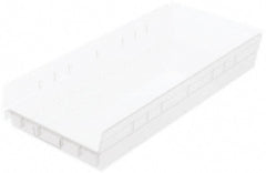 Akro-Mils - 513 Lb. Load Capacity, 23-5/8" Deep, Clear Hopper Shelf Bin - 4" High x 11-1/8" Wide x 23-5/8" Long - Exact Tooling