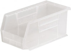 Akro-Mils - 30 Lb. Load Capacity, 10-7/8" Deep, Clear Polymer Hopper Stacking Bin - 5" High x 5-1/2" Wide x 10-7/8" Long - Exact Tooling