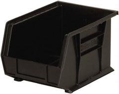 Akro-Mils - 50 Lb. Load Capacity, 10-3/4" Deep, Black Polymer Hopper Stacking Bin - 7" High x 8-1/4" Wide x 10-3/4" Long - Exact Tooling