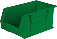 Akro-Mils - 60 Lb. Load Capacity, 14-3/4" Deep, Black Polymer Hopper Stacking Bin - 7" High x 8-1/4" Wide x 14-3/4" Long - Exact Tooling
