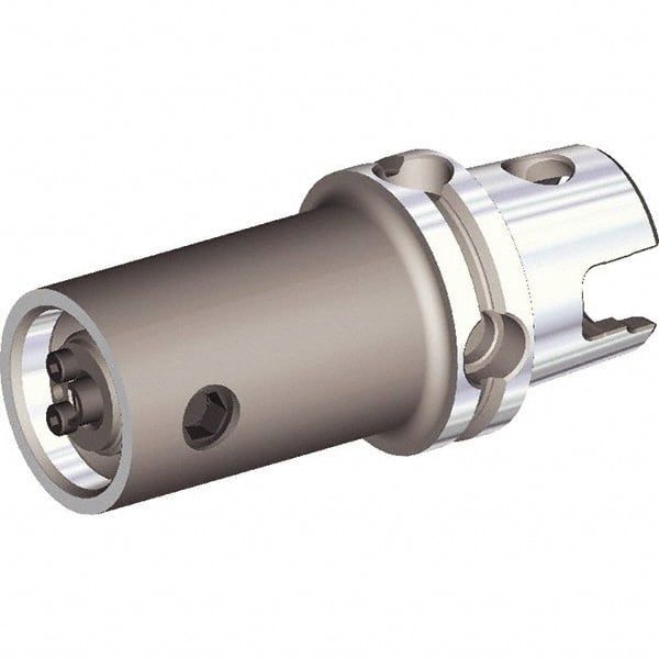 Kennametal - KM50 Outside Modular Connection, KM40 Inside Modular Connection, KM50 to KM40 Reducing Adapter - 80mm Projection, 40mm Nose Diam, Through Coolant - Exact Tooling