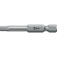 Wera - 3/64" Hex Screwdriver Bit - 1/4" Drive, 50mm OAL - Exact Tooling