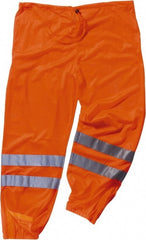Ergodyne - Size 2X/3XL Polyester High-Visibility Pants - Drawstring Closure, No Pockets, 48" Waist, 35.5" Inseam, Orange - Exact Tooling