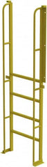 TRI-ARC - 92" 5 Step Configurable Crossover Ladder - 90° Incline, 1,000 Lb Capacity, 50" Platform Height, 30" Base Width x 15" Base Depth, Perforated Tread - Exact Tooling