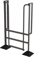 TRI-ARC - 72" 3 Step Configurable Rooftop Ladder - 90° Incline, 500 Lb Capacity, 30" Platform Height, 52-1/4" Base Width x 26" Base Depth, Perforated Tread - Exact Tooling