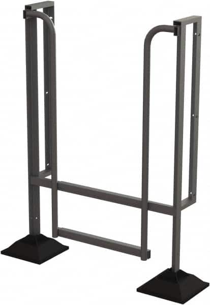 TRI-ARC - 62" 2 Step Configurable Rooftop Ladder - 90° Incline, 500 Lb Capacity, 20" Platform Height, 52-1/4" Base Width x 26" Base Depth, Perforated Tread - Exact Tooling