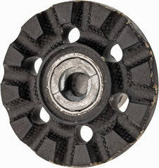 3M - 2" Diam Disc Backing Pad - 1/4" Shank Diam, Hard Density, 20,000 RPM, Roloc TS Compatible - Exact Tooling