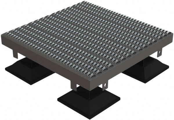 TRI-ARC - 16" Walking Platform - Adjustable Height, 500 Lb Capacity, 16" Platform Height, 36" Base Width x 36" Base Depth, Serrated - Exact Tooling