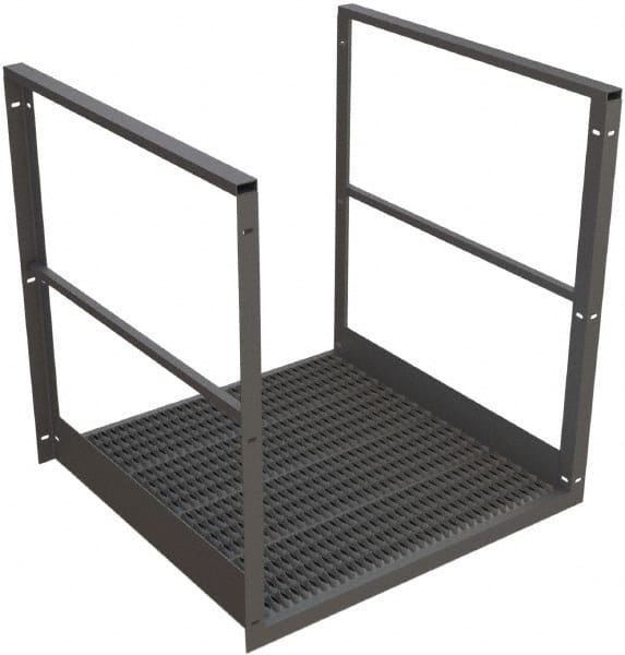 TRI-ARC - 44" Bridge Span - Rooftop, 500 Lb Capacity, 44" Platform Height, 42" Base Width x 40" Base Depth, Serrated - Exact Tooling
