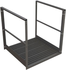 TRI-ARC - 44" Bridge Span - Rooftop, 500 Lb Capacity, 44" Platform Height, 42" Base Width x 40" Base Depth, Serrated - Exact Tooling