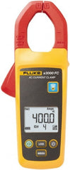 Fluke - FLK-A3000 FC, CAT III, Digital True RMS Wireless Clamp Meter with 1.3386" Clamp On Jaws - 400 AC Amps, Measures Current - Exact Tooling