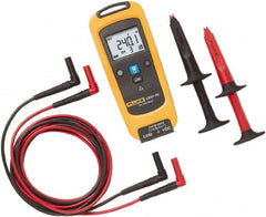 Fluke - 6 VDC to 1,000 VDC, Voltage Tester - LCD Display, +/-0.09 (up to 1,000 V), 0.15 (1,000 V)% Basic DC Accuracy, AA Power Supply - Exact Tooling