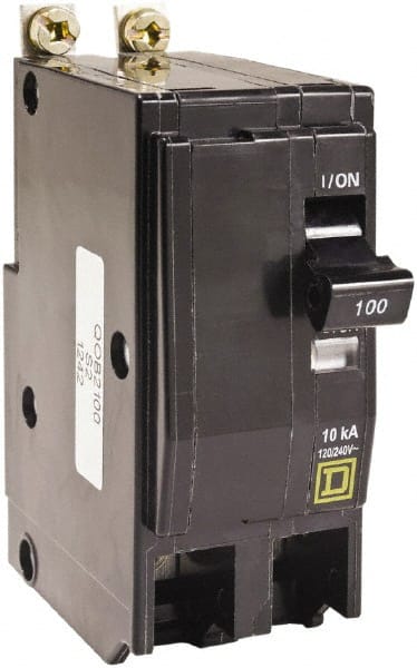 Square D - 125 Amp, 240 VAC, 2 Pole, Bolt On Miniature Circuit Breaker - 4-2/0 AWG - Exact Tooling