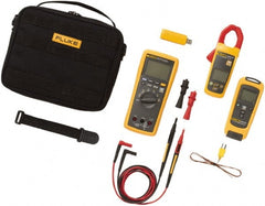 Fluke - 7 Piece, FC Series Wireless Multimeter Kit - 1,000 Volt Max, LCD Display - Exact Tooling
