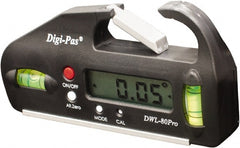 Digi-Pas - 90° Max Measurement Electronic Inclinometer - Pocket Sized, Digital - Exact Tooling