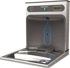 Halsey Taylor - 8 GPH Cooling Capacity Retro Fit Water Cooler & Fountain - Retro-Fit Bottle Filling Station, 20 to 105 psi, 0.20 hp, Stainless Steel - Exact Tooling