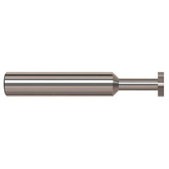 Harvey Tool - 1/8" Cut Diam, 1/32" Cut Width, 1/8" Shank, Straight-Tooth Woodruff Keyseat Cutter - Exact Tooling