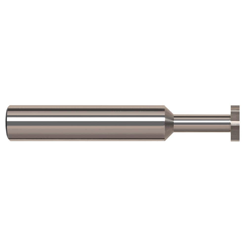 Harvey Tool - 1/8" Cut Diam, 1/64" Cut Width, 1/8" Shank, Straight-Tooth Woodruff Keyseat Cutter - Exact Tooling