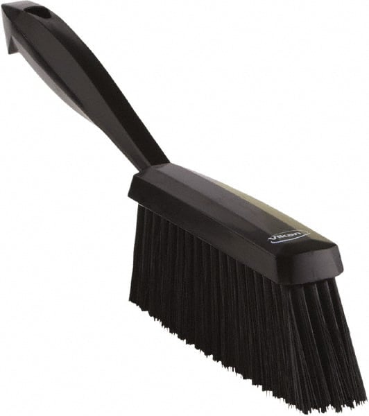 Vikan - 14" OAL, Polyester Staple Set Bench Brush - 2" Bristle Length, 6-3/8" Long Head, Black - Exact Tooling
