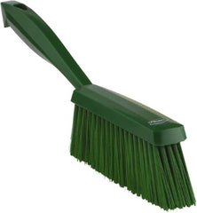 Vikan - 14" OAL, Polyester Staple Set Bench Brush - 2" Bristle Length, 6-3/8" Long Head, Green - Exact Tooling