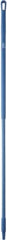 Vikan - 59 x 1-1/4" Fiberglass Squeegee Handle - European Threaded Connection, Blue - Exact Tooling