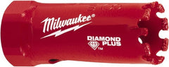 Milwaukee Tool - 7/8" Diam, 1-1/2" Cutting Depth, Hole Saw - Diamond Grit Saw, Continuous Edge - Exact Tooling