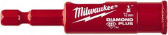 Milwaukee Tool - 1/2" Diam, 1-1/2" Cutting Depth, Hole Saw - Diamond Grit Saw, Continuous Edge - Exact Tooling