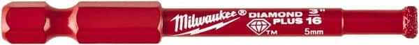 Milwaukee Tool - 3/16" Diam, 1-1/2" Cutting Depth, Hole Saw - Diamond Grit Saw, Continuous Edge - Exact Tooling