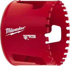 Milwaukee Tool - 2-1/2" Diam, 1-1/2" Cutting Depth, Hole Saw - Diamond Grit Saw, Continuous Edge - Exact Tooling