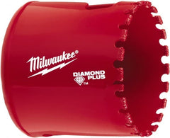 Milwaukee Tool - 2" Diam, 1-1/2" Cutting Depth, Hole Saw - Diamond Grit Saw, Continuous Edge - Exact Tooling