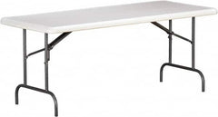Ability One - 30" Long x 72" Wide x 29" High, Rectangular Folding Table - Platinum - Exact Tooling