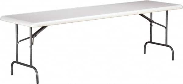Ability One - 30" Long x 96" Wide x 29" High, Rectangular Folding Table - Platinum - Exact Tooling