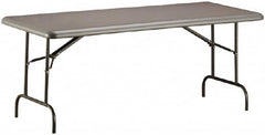 Ability One - 72" Long x 30" Wide x 29" High, Rectangular Folding Table - Charcoal - Exact Tooling