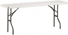 Ability One - 72" Long x 18" Wide x 29" High, Rectangular Folding Table - Platinum - Exact Tooling