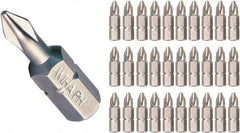 Wiha - #0, Insert Phillips Screwdriver Bit - 1/4" Drive, - Exact Tooling