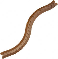 UltraTech - 1 Channel, 3 Ft Long, 3/8" Max Compatible Cable Diam, Brown ABS On Floor Cable Cover - 3" Overall Width x 3/4" Overall Height, 3/4" Channel Width x 3/8" Channel Height - Exact Tooling