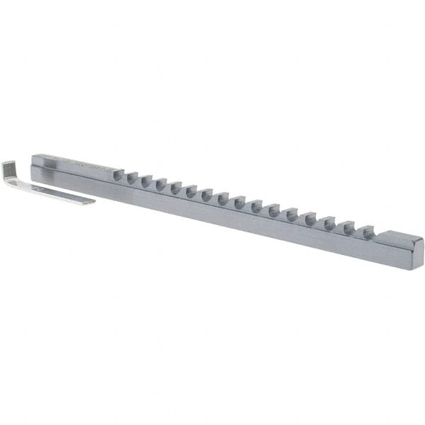 Dumont Minute Man - 5mm Keyway Width, Style B-1, Keyway Broach - High Speed Steel, TiAlN Finish, 1/4" Broach Body Width, 19/64" to 1-11/16" LOC, 6" OAL - Exact Tooling