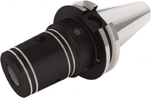 Seco - 5/8" Hole Diam, CAT50 Taper Shank Shrink Fit Tool Holder & Adapter - 63.5mm Projection, 44mm Nose Diam, Through Coolant - Exact Tooling