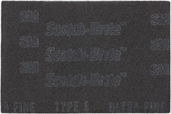 3M - Ultra Fine Grade, Silicon Carbide Hand Pad - Gray, 6" Wide x 9" Long, Nonwoven - Exact Tooling