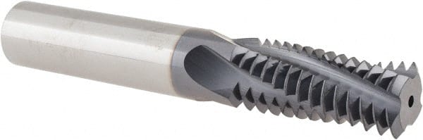 Allied Machine and Engineering - 7/8-9 UN, 0.62" Cutting Diam, 4 Flute, Solid Carbide Helical Flute Thread Mill - Internal/External Thread, 1-3/8" LOC, 4" OAL, 5/8" Shank Diam - Exact Tooling