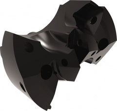 Allied Machine and Engineering - Series APX 57, 61mm Max Diam Pilot Insert Drill Head - T-A 2 Pilot Drill, 1" Pilot Drill Diam, 2 Nonpilot Inserts - Exact Tooling