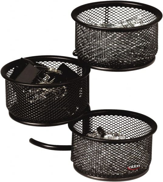 Rolodex - Black Desk Top Organizer - Mesh Metal - Exact Tooling