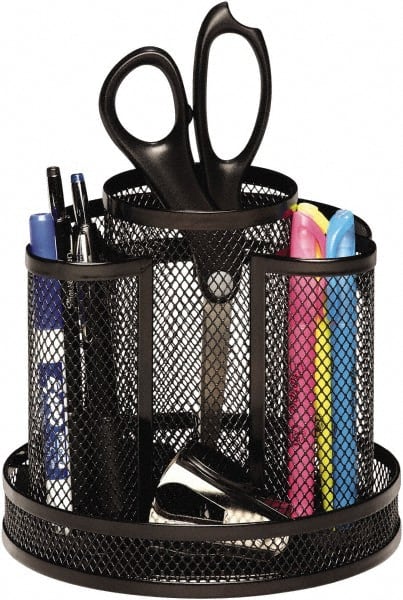Rolodex - Black Desk Top Organizer - Mesh Metal - Exact Tooling