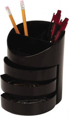 Rubbermaid - Black Desk Top Organizer - Plastic - Exact Tooling