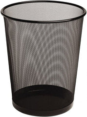Rubbermaid - 2 Gal Black Round Trash Can - Metal, 14-3/16" High x 11.69" Long x 11.69" Wide - Exact Tooling