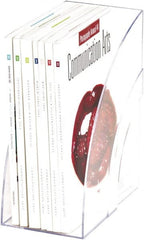 Rolodex - 5.3" Wide x 9" High x 11" Deep Plastic Magazine Stand - 1 Compartment, Clear, 5" Wide Compartment - Exact Tooling