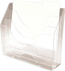 Rolodex - 13.44" Wide x 11-1/2" High x 3.8" Deep Plastic Document Organizer - 3 Compartments, Clear, 13" Wide x 3" High Compartment - Exact Tooling