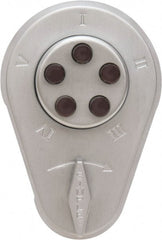 Kaba Access - 1-3/8 to 1-1/2" Door Thickness, Zamak Finish, Push Button Deadbolt - Exact Tooling